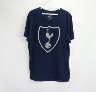 Nike Mens Small Tottenham Hotspur Badge Fc Athletic Cut Short Sleeve T Shirt