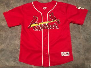 St.  Louis Cardinals Albert Pujols Mlb Jersey Youth Size 10/12 Majestic Stitched