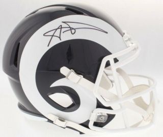 Aaron Donald Signed Los Angeles Rams Speed Full - Size Helmet (psa)