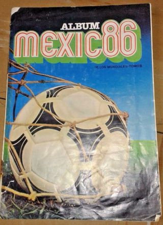 Soccer World Cup,  Mexico 1986.  Sticker Album,  Complete.  Limited Edition