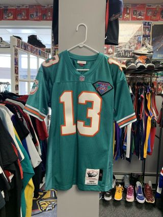 Mitchell & Ness Dan Marino Miami Dolphins Authentic Jersey Size 40 Rare Nfl Og