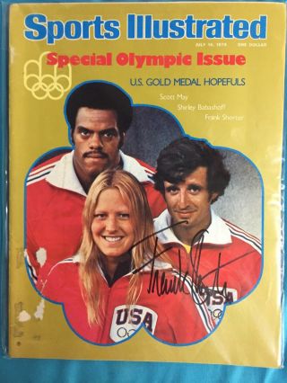 Frank Shorter Signed Sports Illustrated Si 7/19/76 Us Olympics Track
