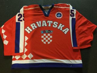 Game Worn Croatia National Team Goalie Jersey - Andrej Vasiljevic