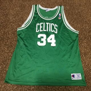 Vtg Champion Paul Pierce Jersey Boston Celtics 34 Nba Size 52