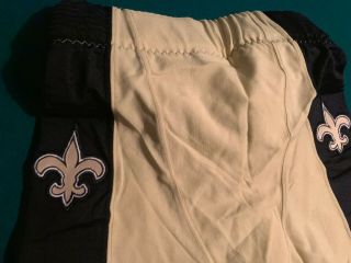 Orleans SAINTS Size 30 GOLD Game Worn / Issued NIKE Football Pants w/ Belt 6