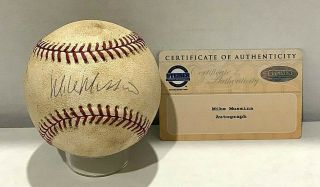 Mike Mussina Signed Official Game Baseball Steiner Mlb Mr631860