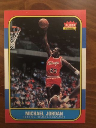 1986 Fleer Michael Jordan And Dominique Wilkins Rookie Combo,  Near Mint/mint