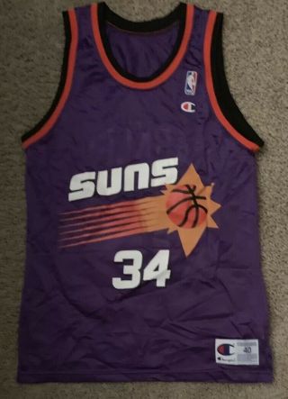 1990s Champion Charles Barkley Phoenix Suns Jersey Size 40 (m)