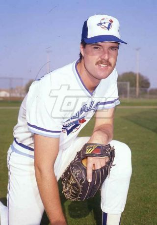 1989 Topps Baseball Card Final Color Negative.  Mark Eichhorn Blue Jays