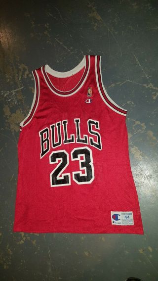 Mens Vintage Champion Michael Jordan Chicago Bulls Jersey Size 44 90 