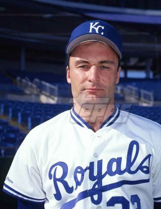 1991 Topps Baseball Card Final Color Negative Jim Eisenreich Royals