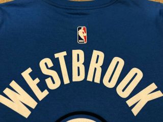 NWT Youth Nike NBA Russell Westbrook OKC Thunder T - Shirt Jersey Small (8) 4