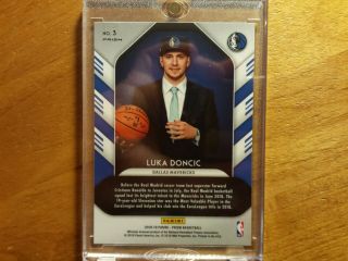 LUKA DONCIC 2018 - 19 PRIZM SILVER LOTTERY REFRACTOR RC ROOKIE IN MAG GEM $$$ 2