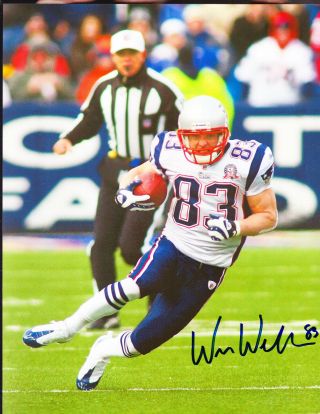 Wes Welker Autograph Signed 8x10 Photo England Patriots