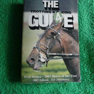 Harness Horse Racing 2003 Usta Trotting And Pacing Guide Real Desire On Cover