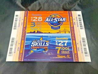 2018 Nhl All Star Game Full Set Of Tickets Tampa