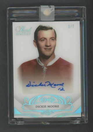 2017 - 18 Leaf Pearl Hockey Dickie Moore Auto 1/7
