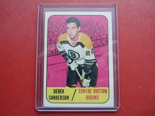 Hockey Cards Topps 1967 - 68 Topps Derek Sanderson Rookie Boston Bruins