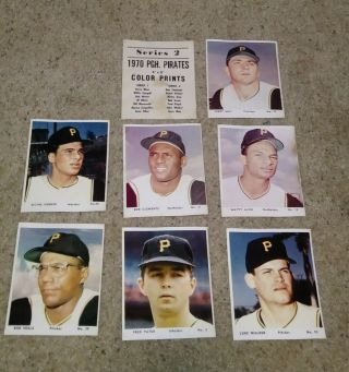 1970 Pittsburgh Pirates Mlb Photo Picture Pack 4x5 Ser 2 Roberto Clemente Rare
