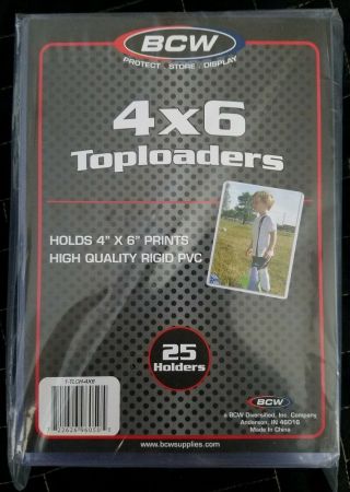 50 (2 Packs) Bcw 4x6 Top Loaders - Protect Your Photos