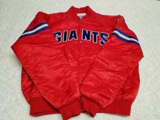 Vtg Nfl York Giants Rare Red Starter Jacket 90 