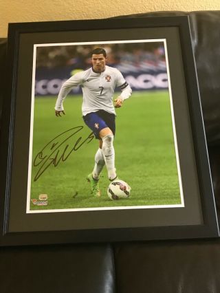 Cristiano Ronaldo Portugal Fanatics Authentic Framed Autographed 16  X 20