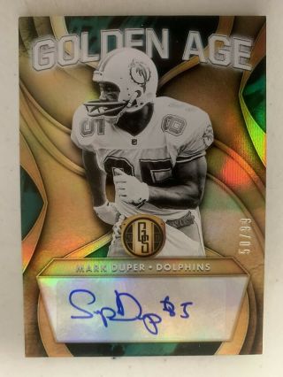 2019 Panini Gold Standard Mark Duper Auto Golden Age Dolphins 50/99