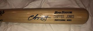 Chipper Jones Signed Autograph Auto Rawlings Adirondack Big Stick Bat W/