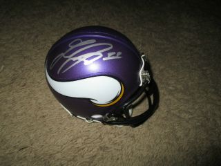 Minnesota Vikings Laquon Treadwell Signed Mini Helmet
