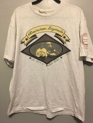 Vintage Babe Ruth Signature Series Limited Edition T - Shirt Sz Xl