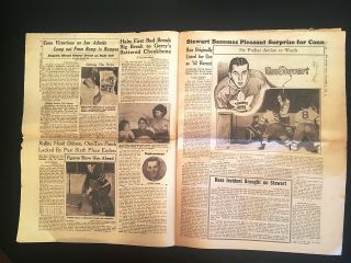 THE HOCKEY NEWS,  NOV 8,  1952,  VOL 6 NO 6,  20 P,  12 X 16,  LUMLEY,  KENNEDY ON CVR 2