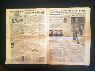 THE HOCKEY NEWS,  NOV 8,  1952,  VOL 6 NO 6,  20 P,  12 X 16,  LUMLEY,  KENNEDY ON CVR 4