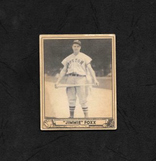 1940 Play Ball 133 Jimmie Foxx - Ex - Centered - Red Sox - Combine Ship $$