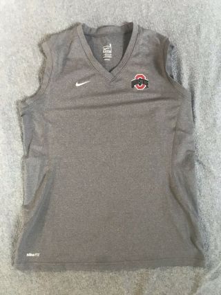 The Ohio State Buckeyes Small Nike Team Sleeveless Shirt Polyester Blend