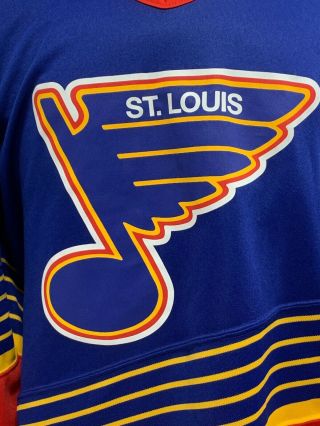 Vintage 1990’s St.  Louis Blues CCM NHL Hockey Jersey Adult Size L RARE 2