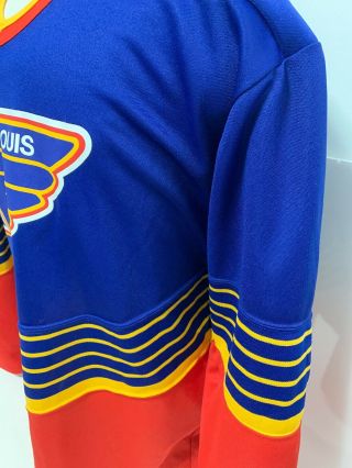 Vintage 1990’s St.  Louis Blues CCM NHL Hockey Jersey Adult Size L RARE 4
