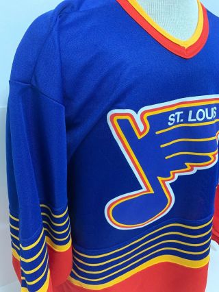 Vintage 1990’s St.  Louis Blues CCM NHL Hockey Jersey Adult Size L RARE 5