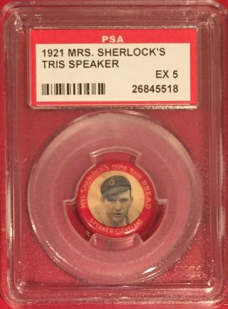 1921 Mrs.  Sherlock’s Tris Speaker Psa 5 Hof