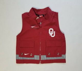 Nike Oklahoma University Ou Sooners Infant Toddler Baby Vest 3m Size 3 - 6 Months