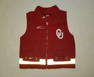 Nike Oklahoma University OU Sooners Infant Toddler Baby Vest 3M Size 3 - 6 Months 2