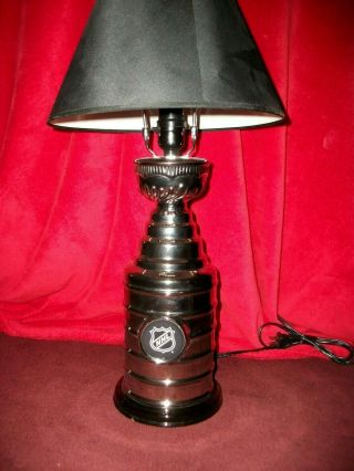 Large Nhl Hockey Stanley Cup Lamp Very Rare And Unique,  Fantastic