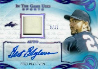 Bert Blyleven 2019 Leaf In The Game Auto Autograph Jersey Patch 9/10