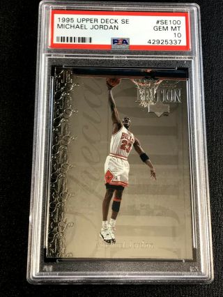 Michael Jordan 1995 Upper Deck Se100 Special Edition Foil Card Psa 10 Nba Mj