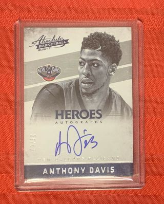 2016 - 17 Absolute Basketball Anthony Davis Auto 31/60