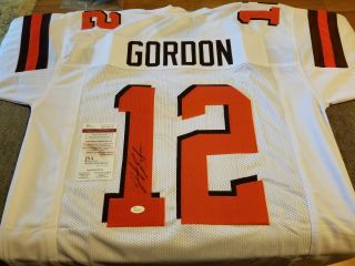 Josh Gordon Signed Custom Pro - Style Football Jersey Jsa