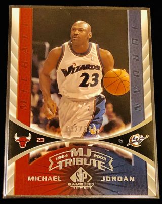 2003 - 04 Sp Michael Jordan Game Basketball 104 Mj Tribute 632/999