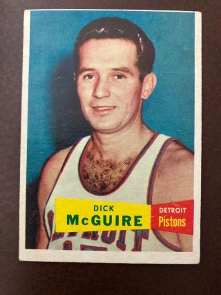1957 Topps 16 Dick Mcguire Rc Ex/mint