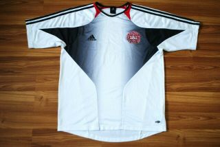 Denmark National Team 2004 - 2006 Training Football Shirt Jersey Adidas Size Large