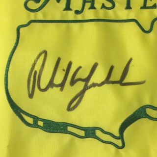Phil Mickelson Signed Undated Masters Augusta National Golf Pin Flag JSA PSA GTD 3