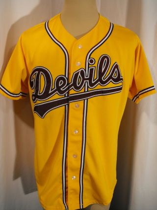 Arizona State Sun Devils Gold Baseball Jersey - Size 40 - Sewn Logo -